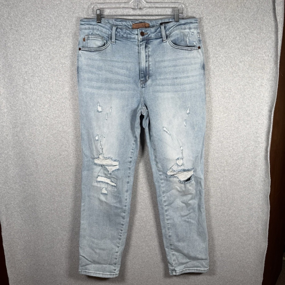 Judy Blue‎ Boyfriend Jeans Womens 15/32 Distressed Denim Pants